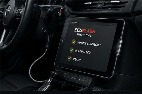Remote programming process step 04: You Connect the Kit to Your Vehicle