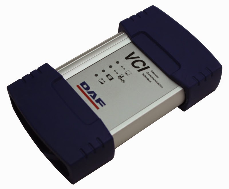 DAF diagnostic tool connected