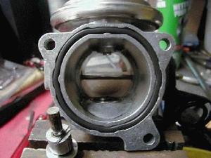 Clean EGR valve — before carbon accumulation