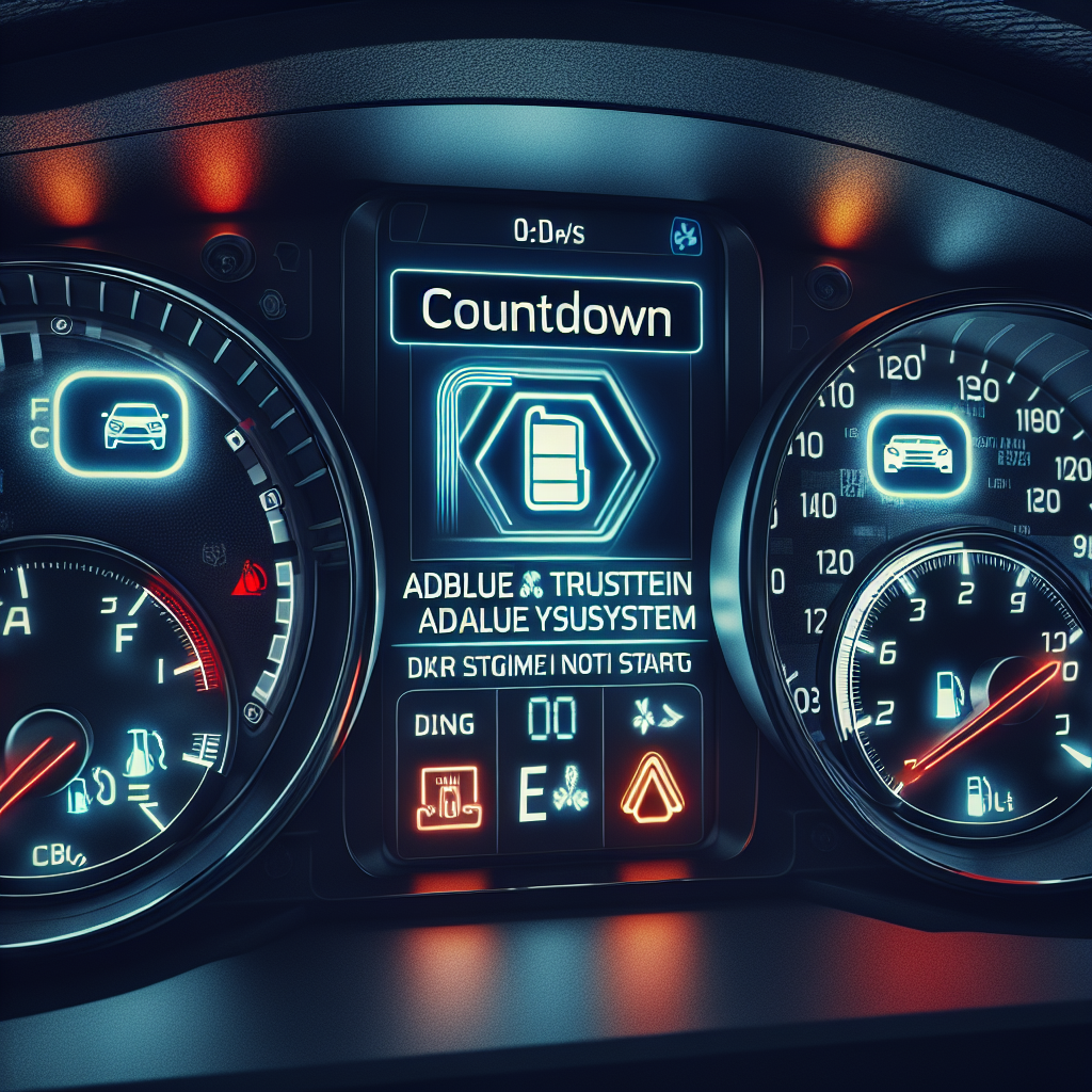 AdBlue restart countdown active