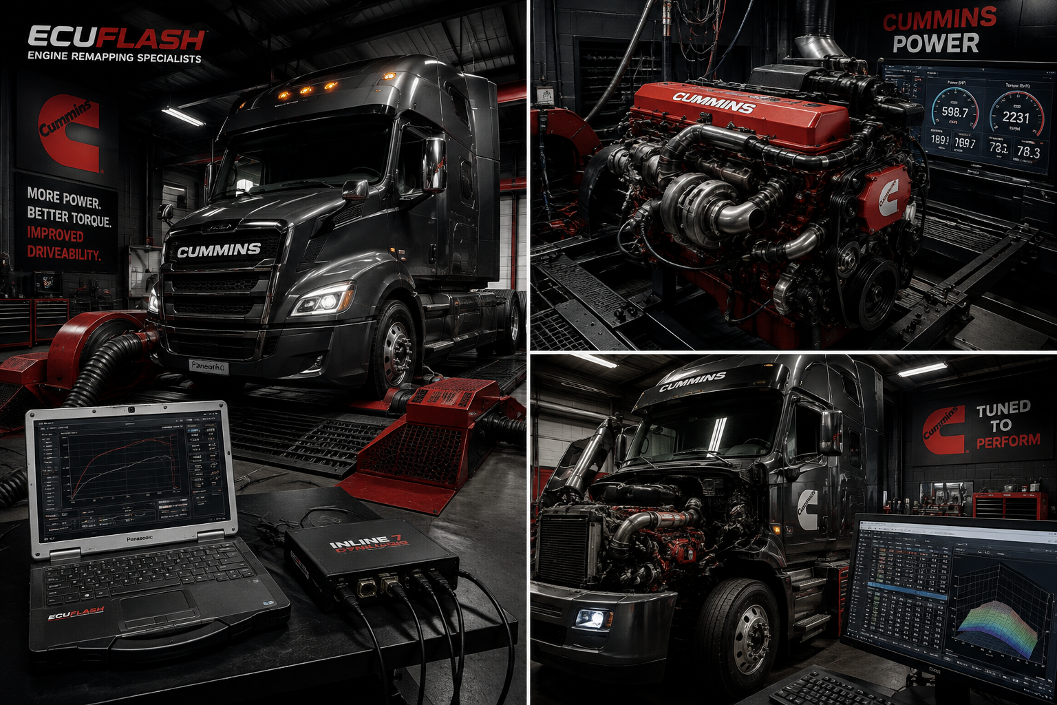 Cummins truck and engine testing at ECUFLASH