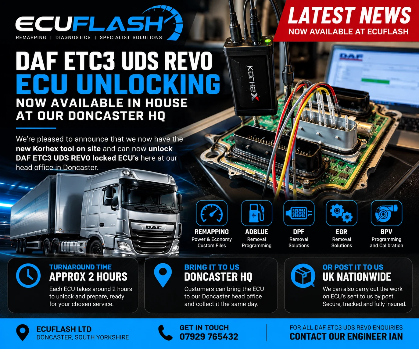 DAF ETC3 UDS REV0 ECU unlocking now available in-house