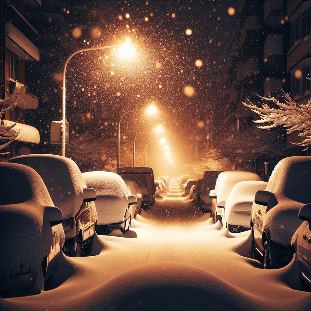 Cold cars on a street